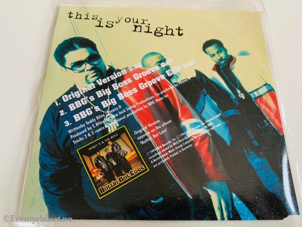 Heavy D & The Boyz, 1994, This Is Your Night, CD singel