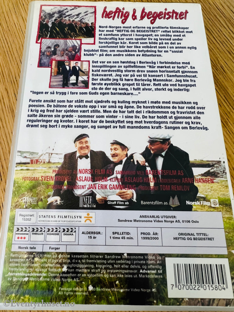 Heftig Og Begeistret. 1999/00. Vhs. Vhs