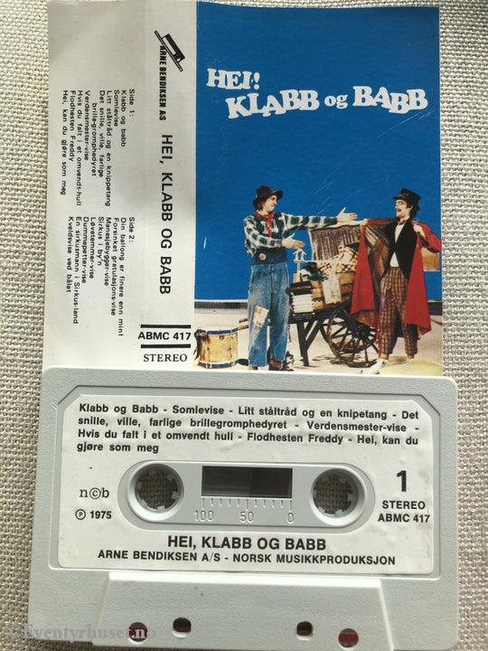 Hei Klabb Og Babb. 1975. Kassett. Kassett (Mc)