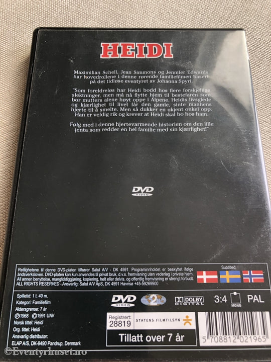 Heidi. 1968/91. Dvd. Dvd