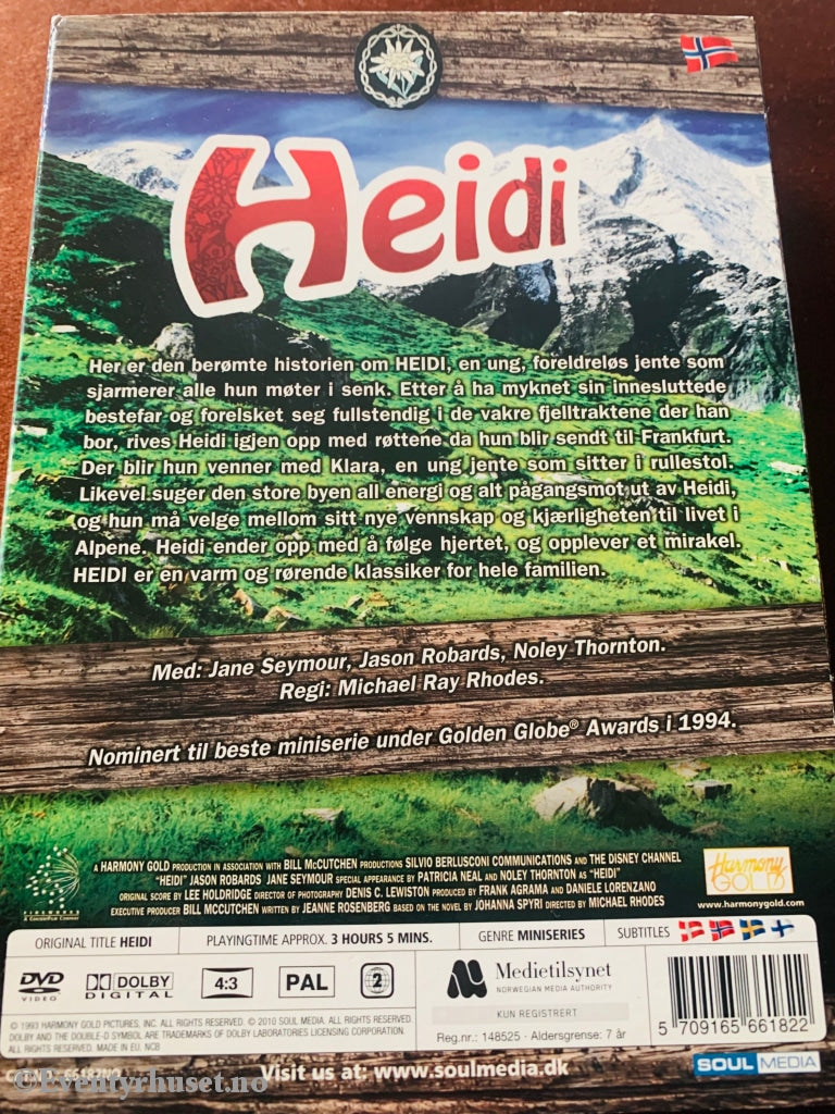 Heidi - Miniserien. Dvd Samleboks.