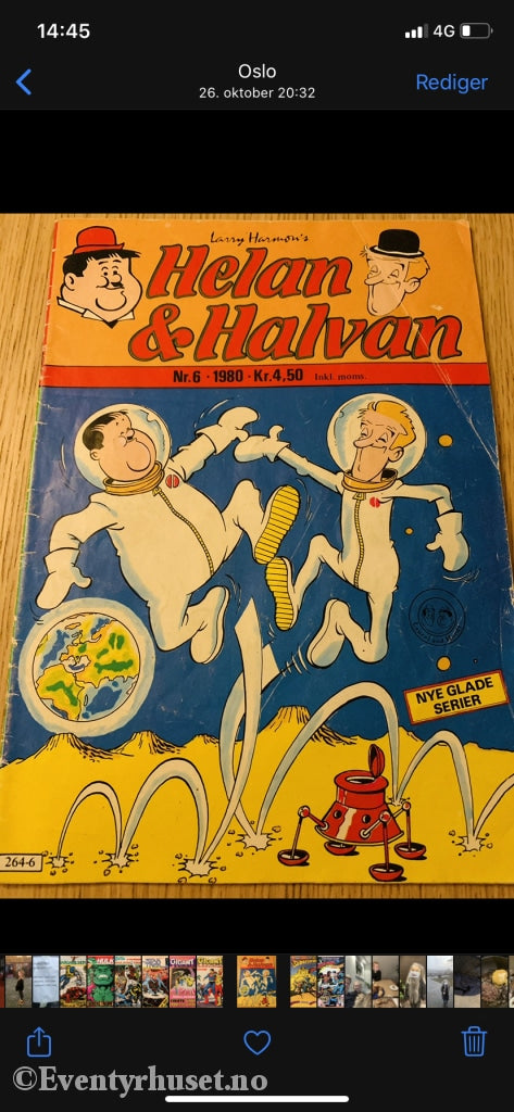 Helan & Halvan. 1980/06. Tegneserieblad