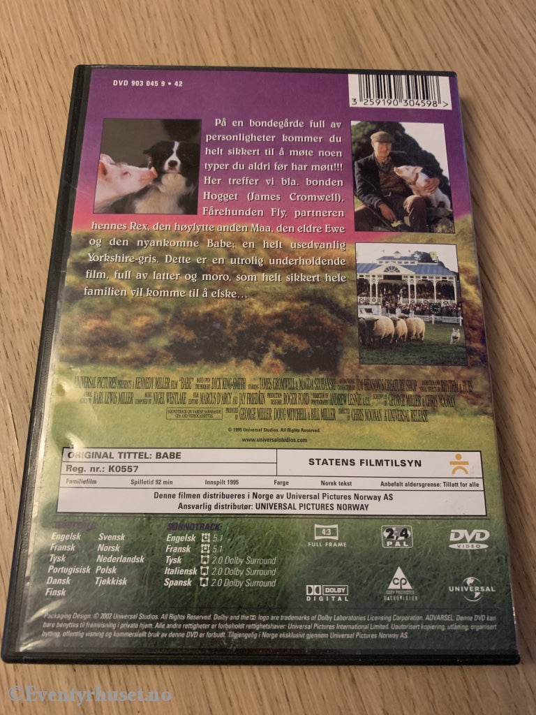 Heldiggrisen Babe. 2002. Dvd. Dvd