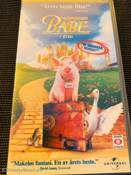 Heldiggrisen Babe I Byen. 1998. Vhs. Leiefilm. Vhs