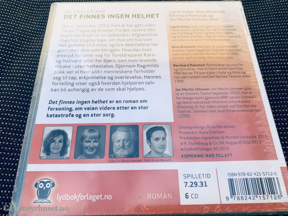 Helga Flatland. Det Finnes Ingen Helter. Lydbok På 6 Cd. Ny I Plast!