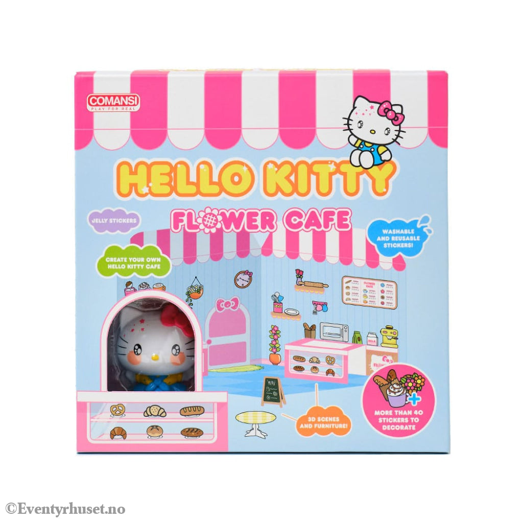 Hello Kitty and Friends Mini figure Sticker House Hello Kitty Flower Café. Mint In Sealed Box (MISB)! Actionfigur