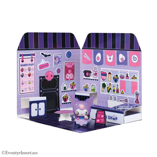 Hello Kitty and Friends Mini figure Sticker House Kuromi Ramen Shop. Mint In Sealed Box (MISB)! Actionfigur