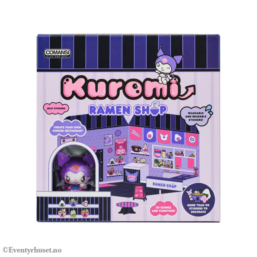 Hello Kitty and Friends Mini figure Sticker House Kuromi Ramen Shop Collectibles