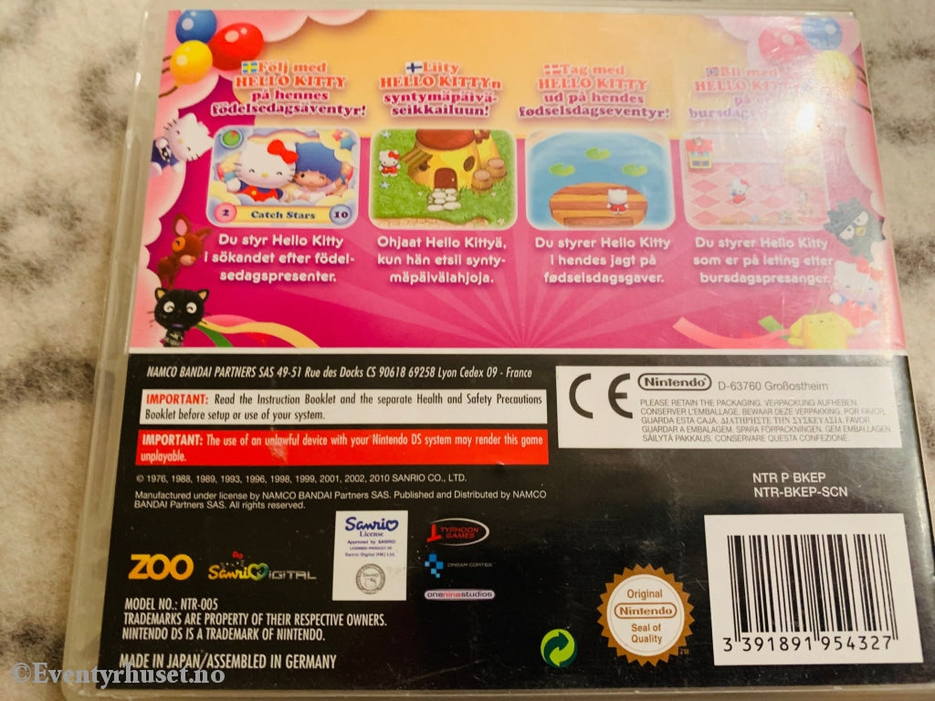 Hello Kitty - Birthday Adventures. Nintendo Ds. Ds