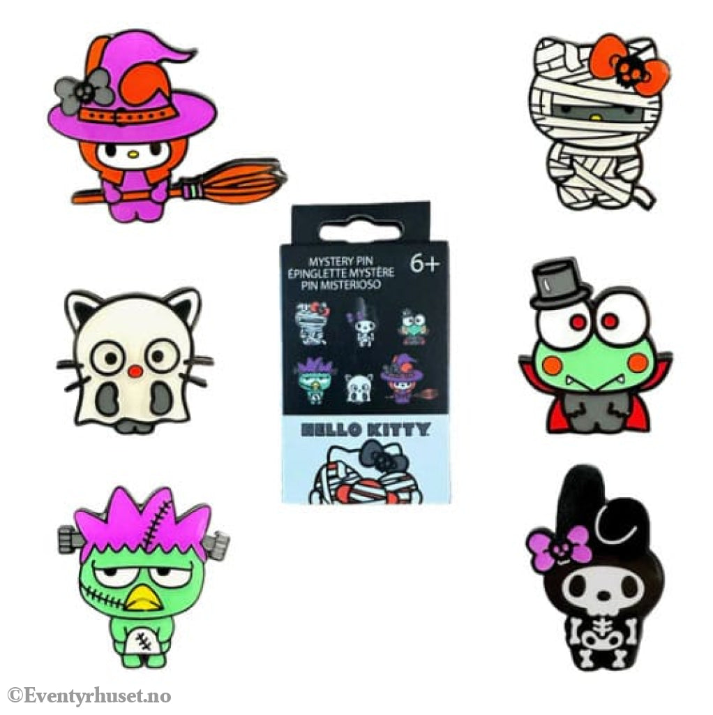 Hello Kitty by Loungefly Enamel Pins Blind Box Halloween Display (12) Fashion & Accessories