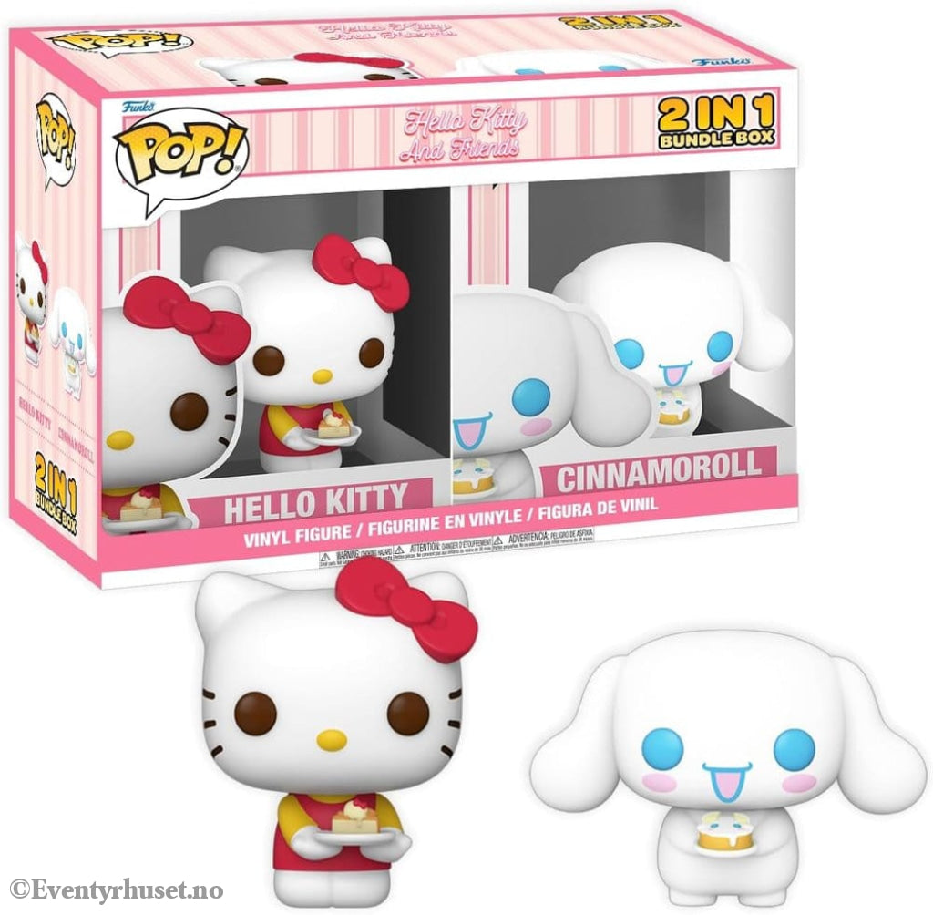 Hello Kitty Exclusive Box Cinnamoroll & Hello Kitty with Cake Assembled Collectibles