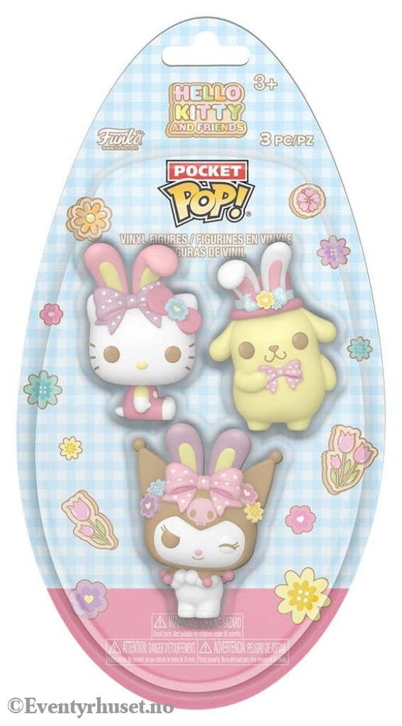 Hello Kitty Pocket POP! Vinyl Figure Easter Egg 3-Pack HK 4 cm Collectibles