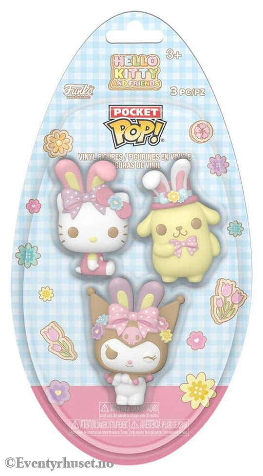 Hello Kitty Pocket POP! Vinyl Figure Easter Egg 3-Pack HK 4 cm Collectibles