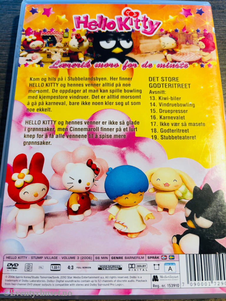 Hello Kitty – Stubbielandsbyen Del 3. DVD.