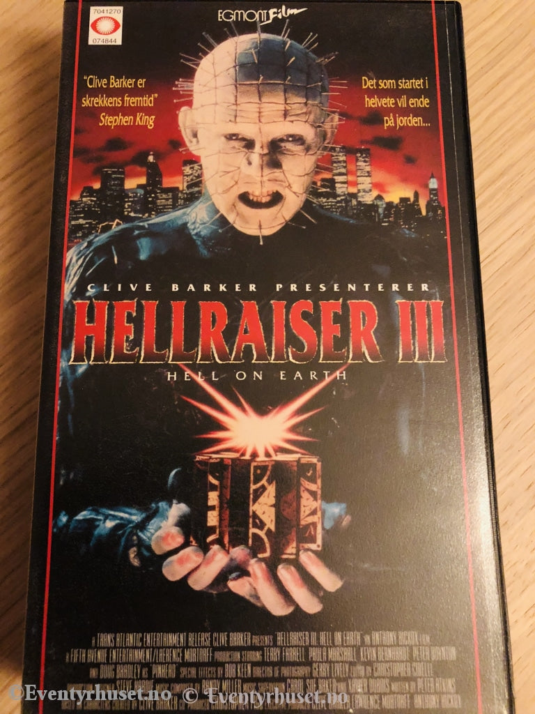 Hellraiser 3. 1992. Vhs. Vhs