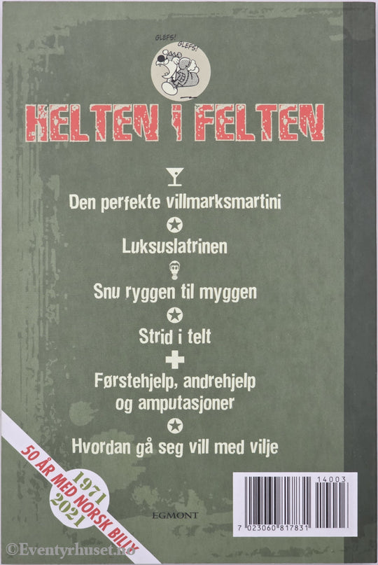 Helt i felten – Billy Ekstra. Pocketbok.
