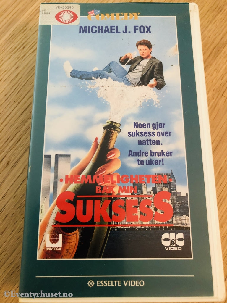 Hemmeligheten Bak Min Suksess. 1987. Vhs. Vhs
