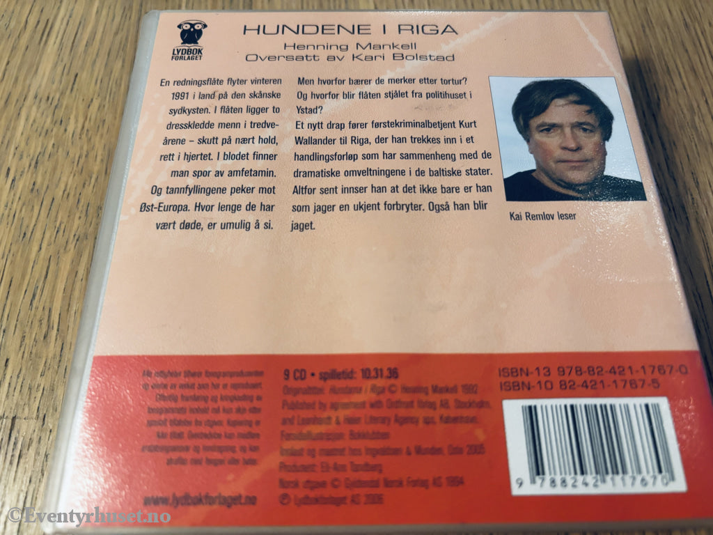 Henning Mankell – Hundene i Riga. Lydbok på CD.