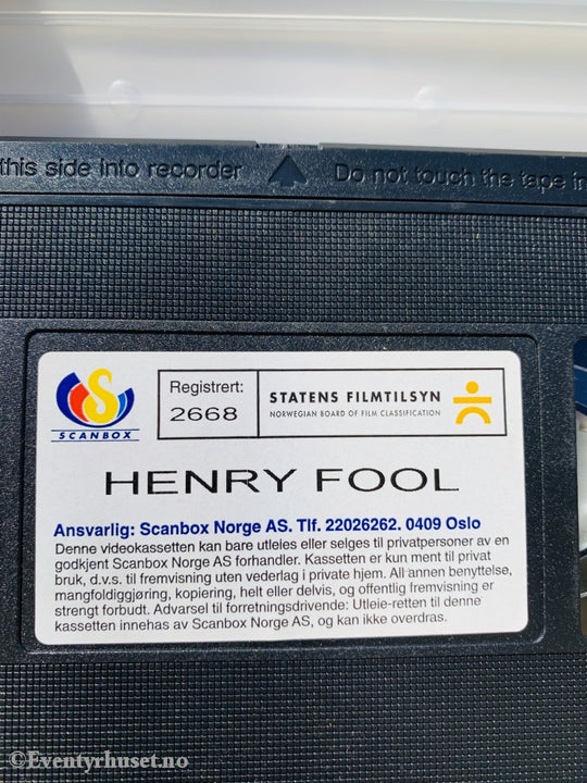 Henry Fool. 1998. Vhs. Vhs