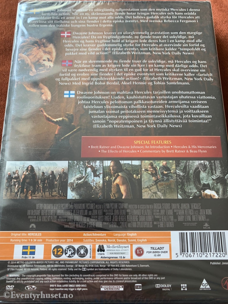 Hercules. Dvd. Ny I Plast! Dvd