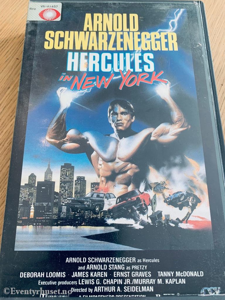 Hercules I New York. 1970. Arnold Schwarzenegger. Vhs Big Box.