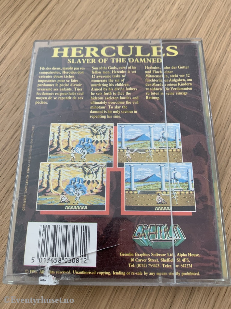 Hercules - Slayer Of The Dammed. Commodore 64/128 Spill. Norsksolgt Med Kvittering!