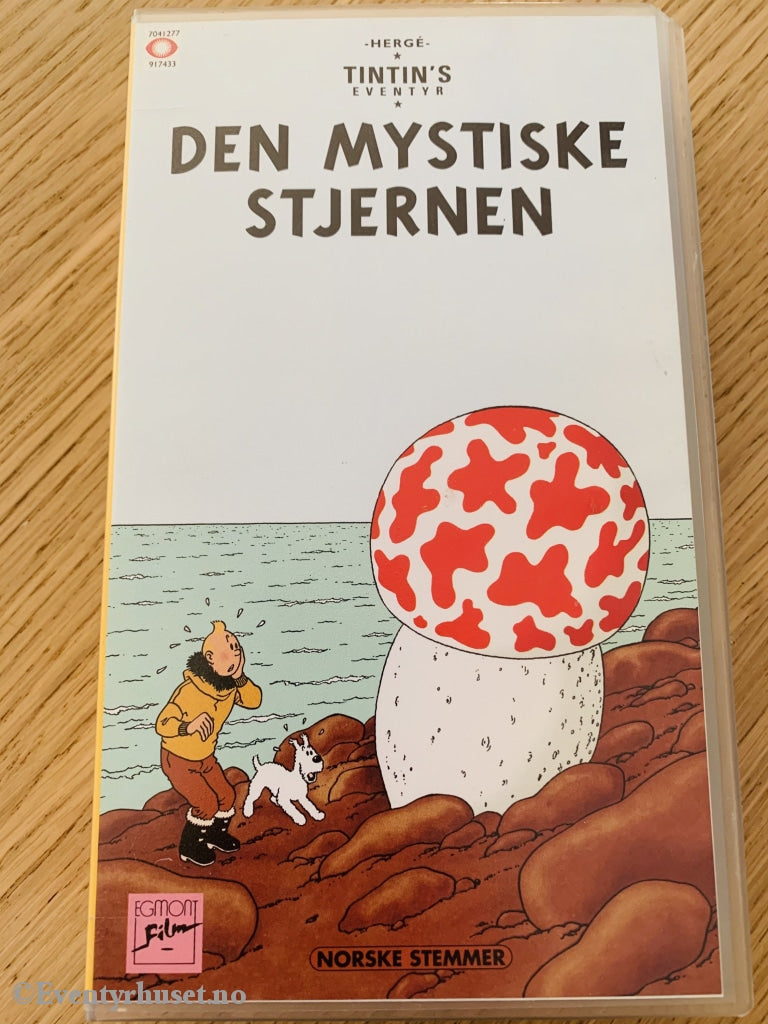 Hergé: Tintin. 1991. Den Mystiske Stjernen. Vhs. Vhs