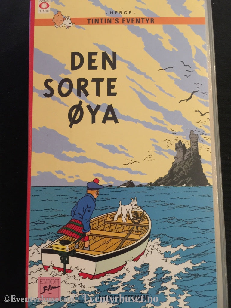 Tintin. 1991. Den Sorte Øya. Vhs. Vhs