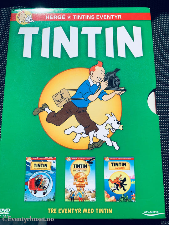 Hergé. Tintin - 3 Eventyr. Dvd Samleboks.