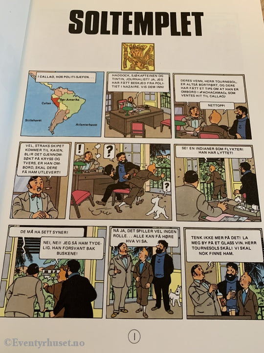Hergé: Tintin Album Nr. 06. Soltempelet. 1949/1985. Tegneseriealbum