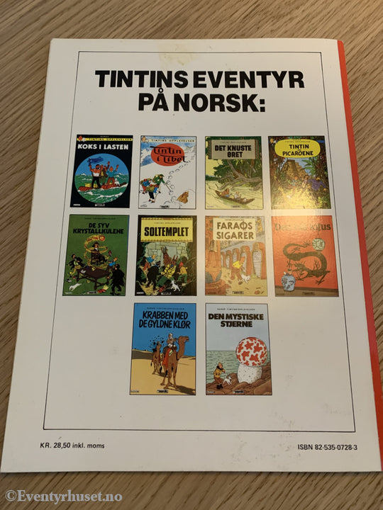 Hergé: Tintin Album Nr. 09. Krabben Med De Gyldne Klør. 1953/1986. Tegneseriealbum