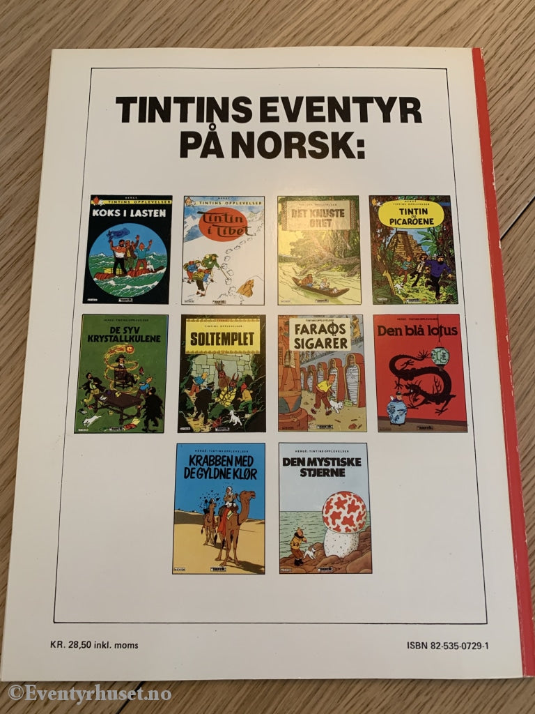 Hergé: Tintin Album Nr. 10. Den Mystiske Stjerne. 1946/1986. Tegneseriealbum