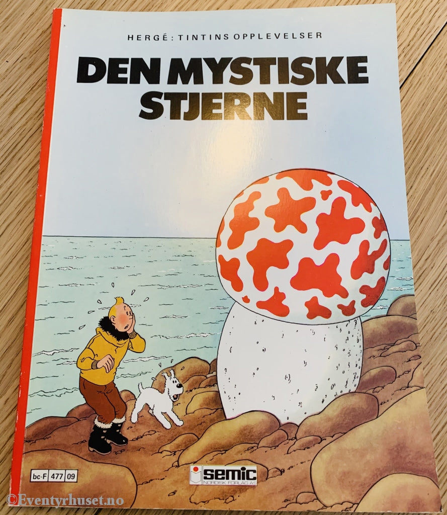 Hergé: Tintin Album Nr. 10. Den Mystiske Stjerne. 1946/1986. Tegneseriealbum