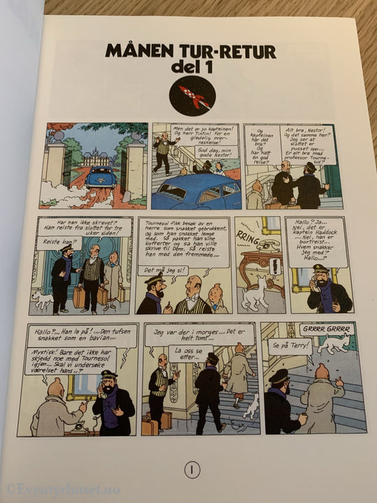 Hergé: Tintin Album Nr. 13. Månen Tur-Retur Del 1. 1953/1987. Tegneseriealbum
