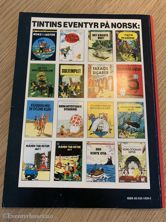 Hergé: Tintin Album Nr. 16. Kong Ottokars Septer. 1950/1988. Tegneseriealbum