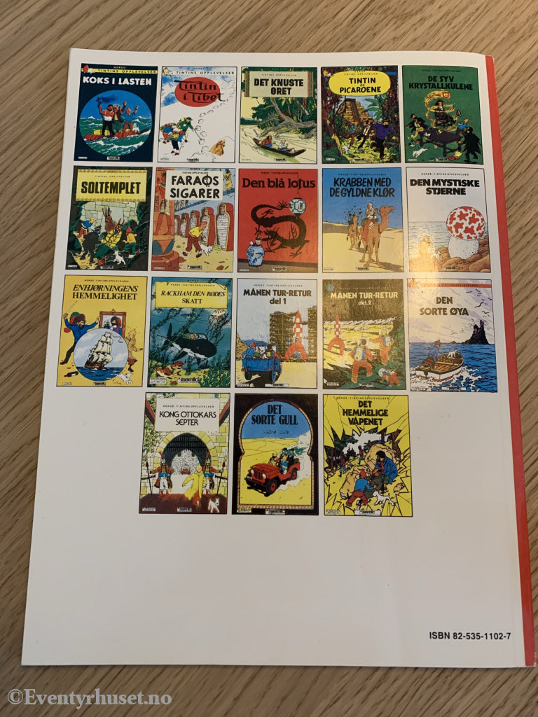 Hergé: Tintin Album Nr. 18. Det Hemmelige Våpenet. 1956/1988. Tegneseriealbum