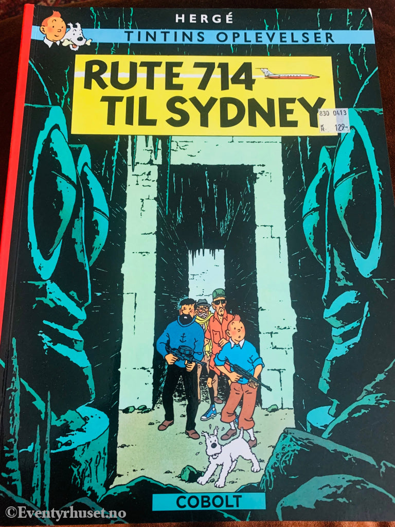 Hergé: Tintin Album Nr. 19. Flight Nr. 714 Til Sydney. 1968/1988. Svensk Utgave. Tegneseriealbum