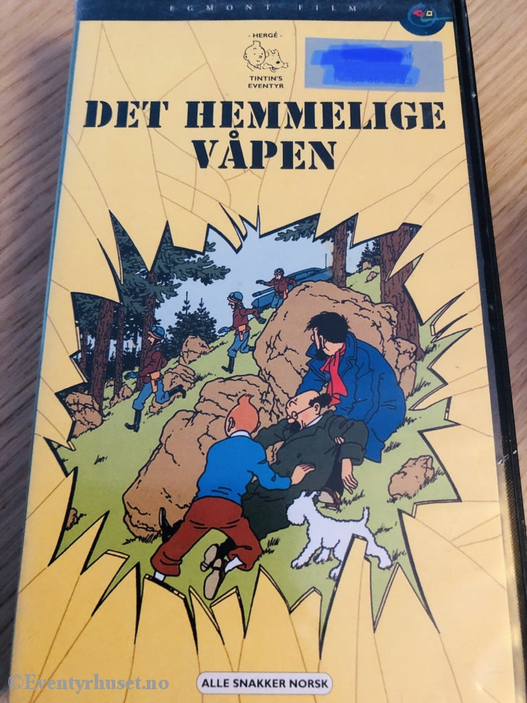 Tintin. Det Hemmelige Våpen. 1991. Vhs. Vhs