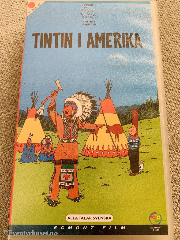 Hergé: Tintin I Amerika. 1991. Vhs. Svensk Tale. Vhs