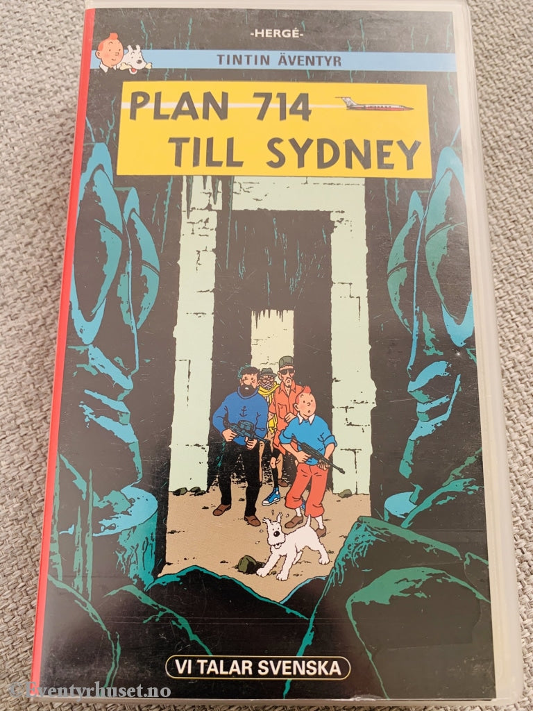 Hergé: Tintin. Plan 714 Till Sydney. 1991. Vhs. Svensk Tale. Vhs