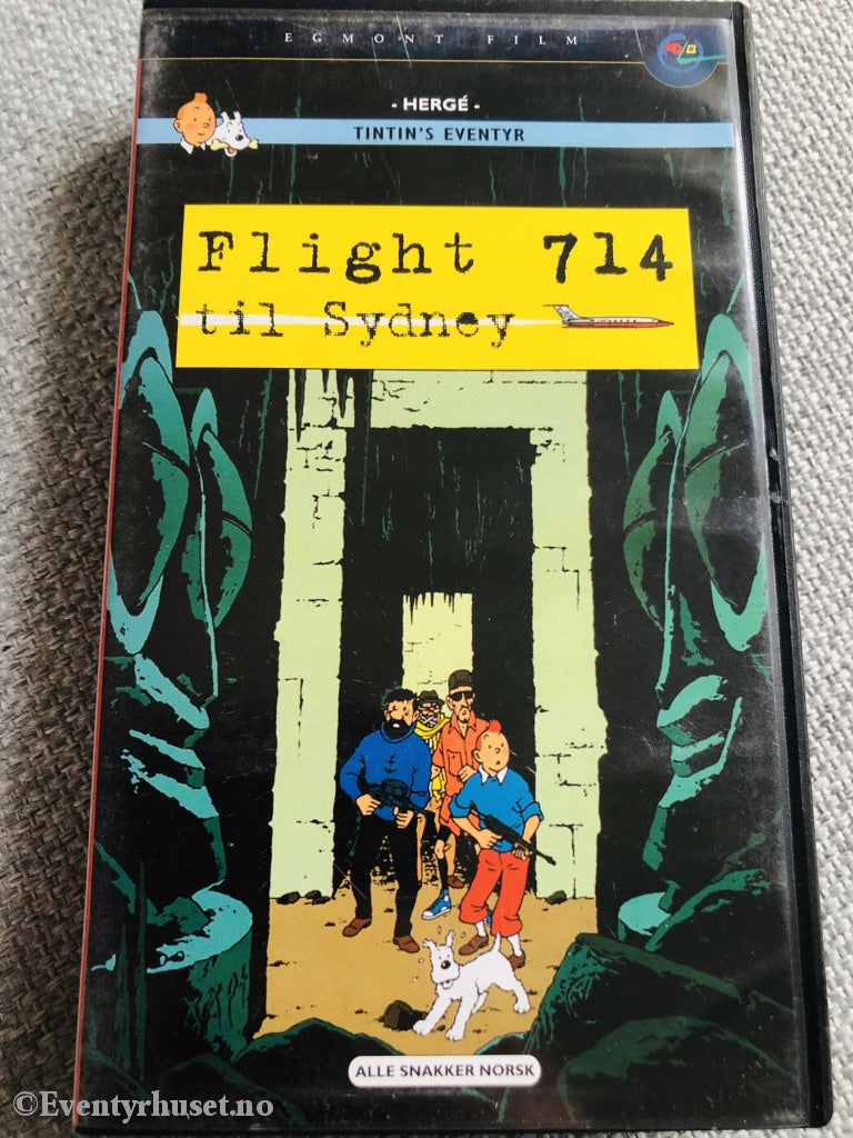 Tintins Eventyr. Flight 714 Til Sydney. 1991. Vhs. Vhs