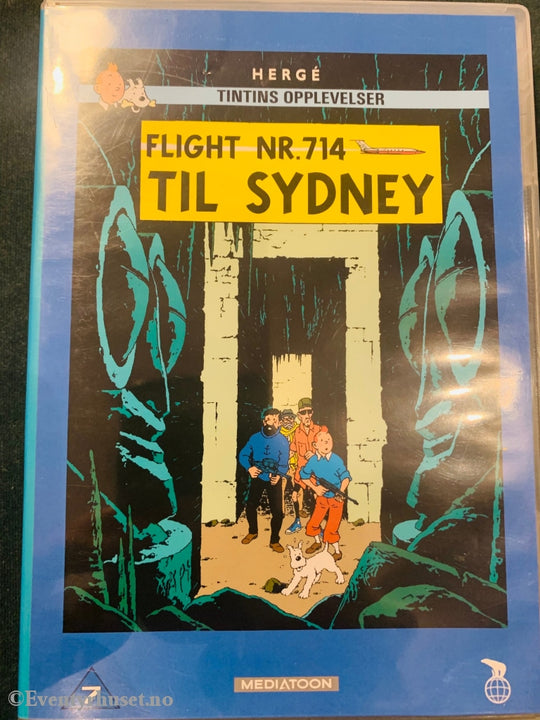 Hergé. Tintins Opplevelser. Flight Nr. 714 Til Sydney. 1991. Dvd. Dvd
