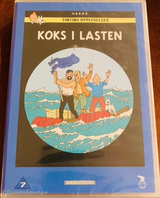 Hergé. Tintins Opplevelser. Koks I Lasten. 1991. Dvd Ny Plast.