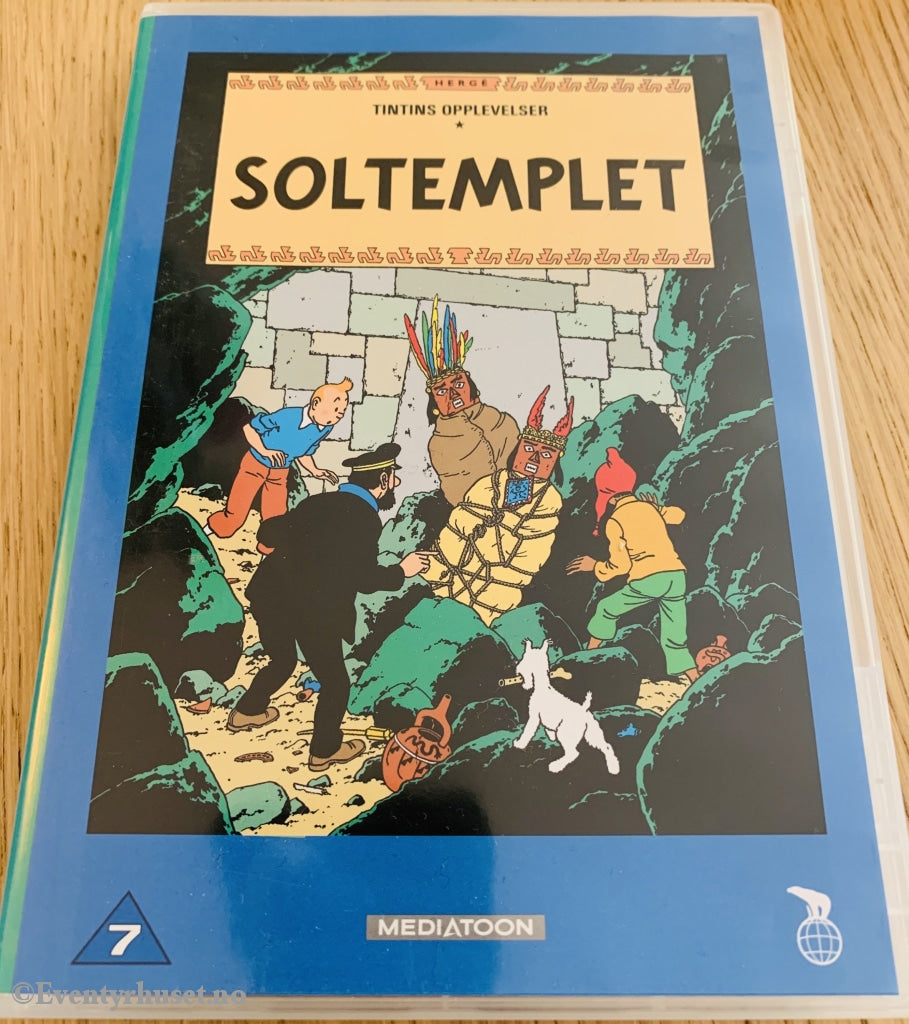 Hergé. Tintins Opplevelser. Soltempelet. 1991. Dvd. Dvd