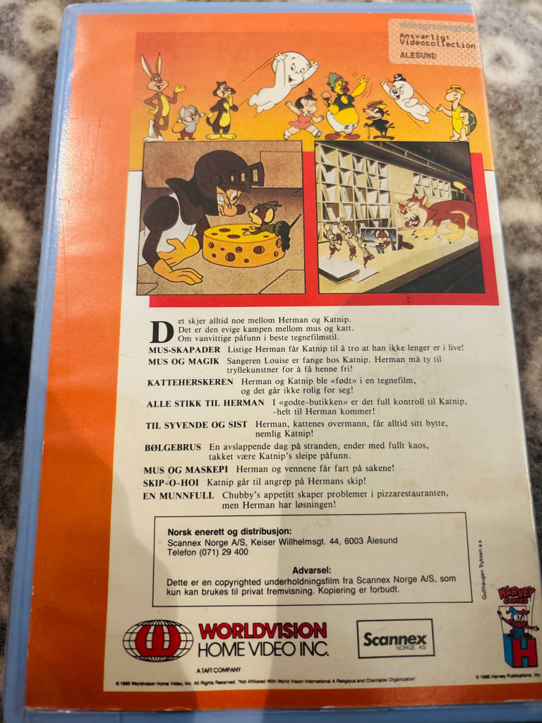 Herman & Katnip. 1986. VHS Big Box. VHS