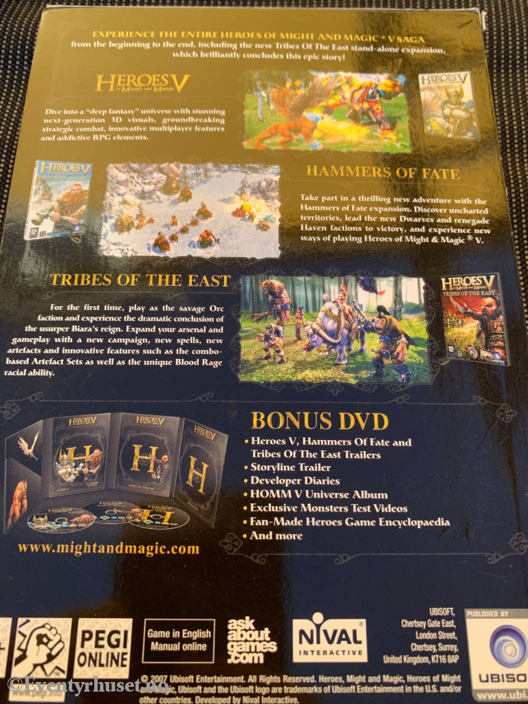 Heroes of Might and Magic V – Collector's Edition, 2006. PC-spill.
