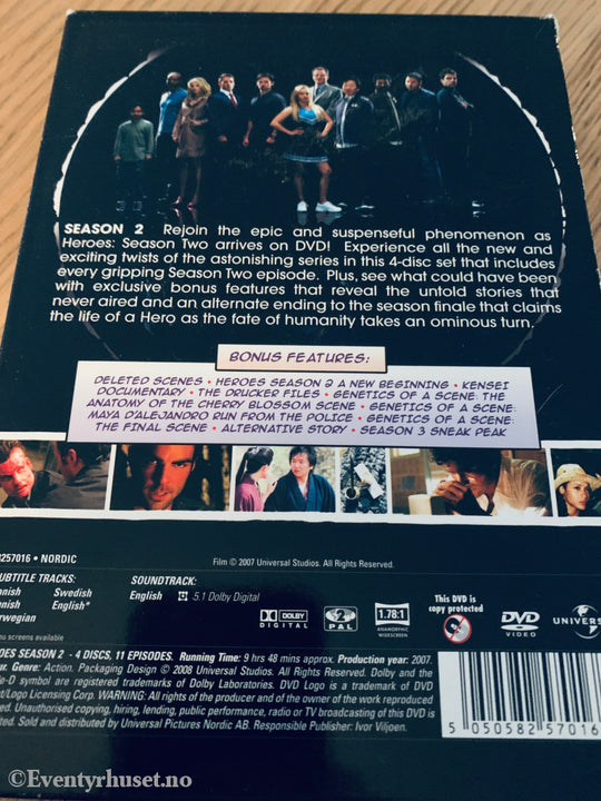 Heroes – Season 2. 2008. DVD samleboks