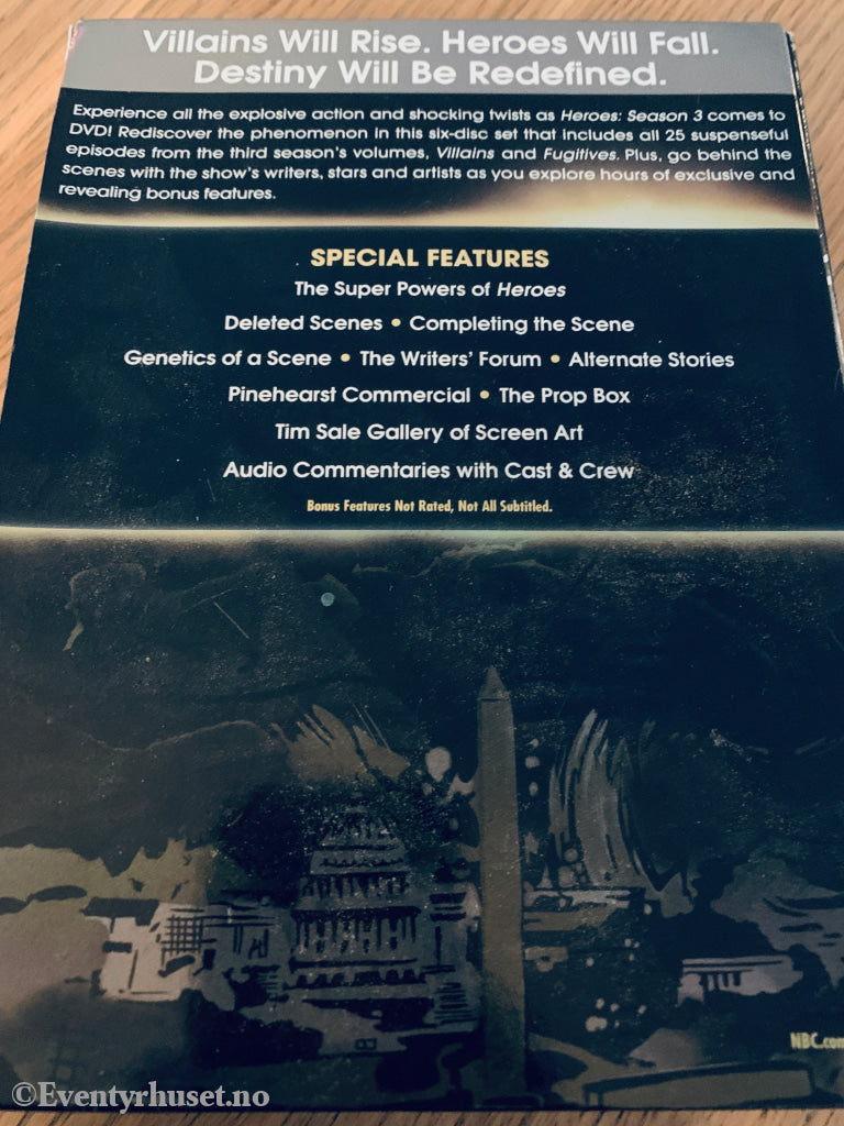 Heroes – Season 3. 2009. DVD samleboks