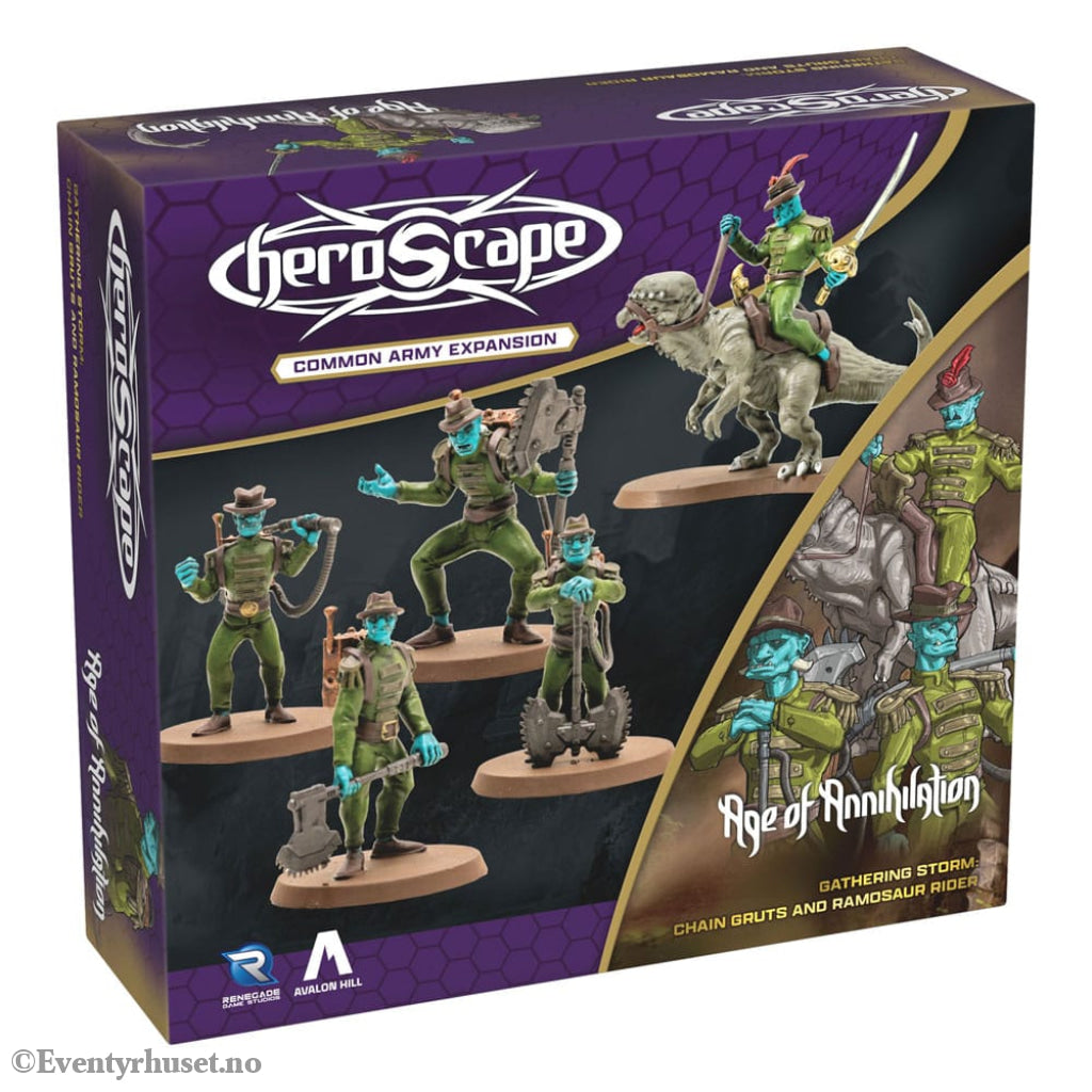 Heroscape Army Expansion Age of Annihilation Chain Gruts & Ramosaur Rider (Common) *English Version* Games