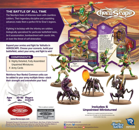 Heroscape Army Expansion Age of Annihilation Skordyre Soldiers (Common) *English Version* Games